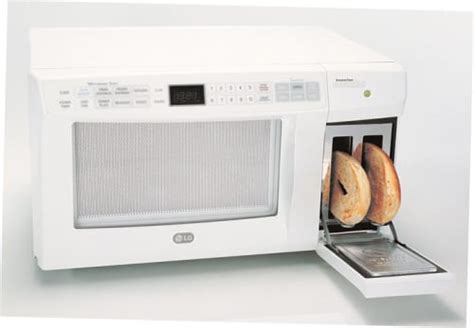 Lg Ltm9000w 0 9 Cu Ft Combination Microwave Oven And Toaster With 900 Microwave Watts 6 Auto