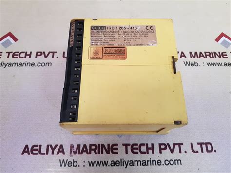 Bender Irdh Insulation Monitoring Device Aeliya Marine