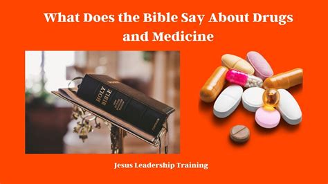 What Does The Bible Say About Drugs And Medicine YouTube