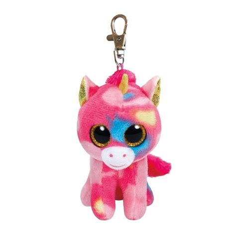 Ty Beanie Boo Keychain Fantasia Unicorn Thimble Toys