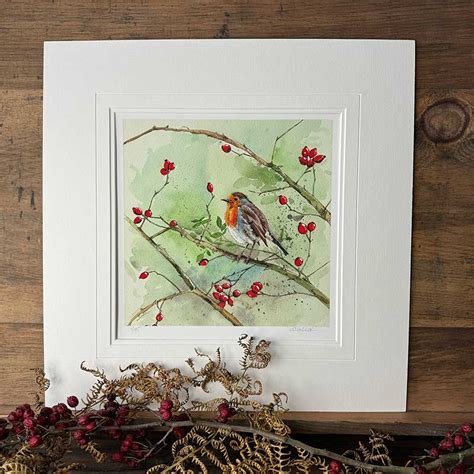 Robin Limited Edition Signed Giclee Print Alex Clark Art