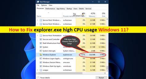 Como Corrigir O Alto Uso Da CPU Explorer Exe Windows 11 Passos