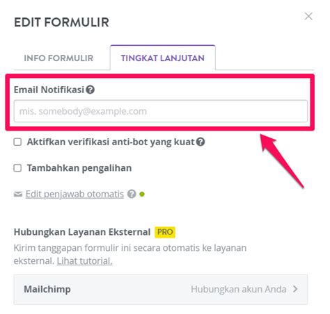 Tidak Menerima Email Dari Formulir Kontak Formulir Khusus Pusat