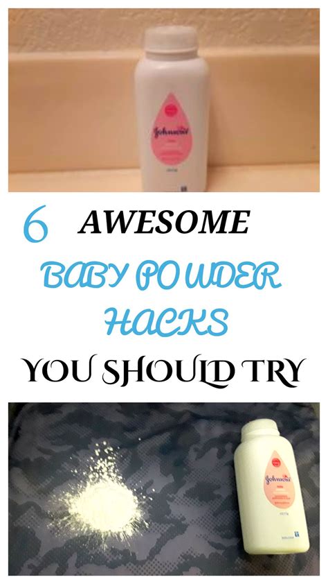 Awesome Baby Powder Hacks You Need To Try Baby Powder Uses Baby