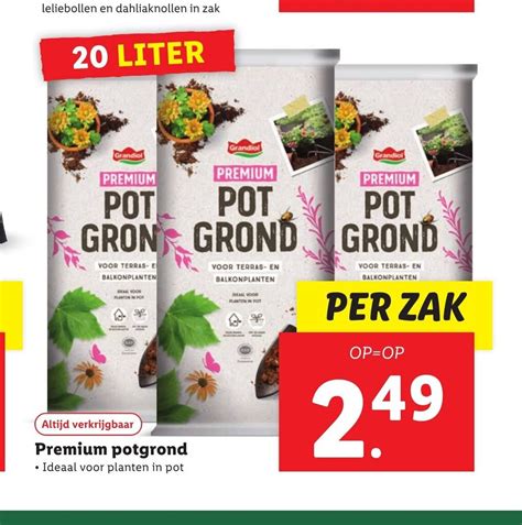 Premium Potgrond 20 Liter Aanbieding Bij Lidl