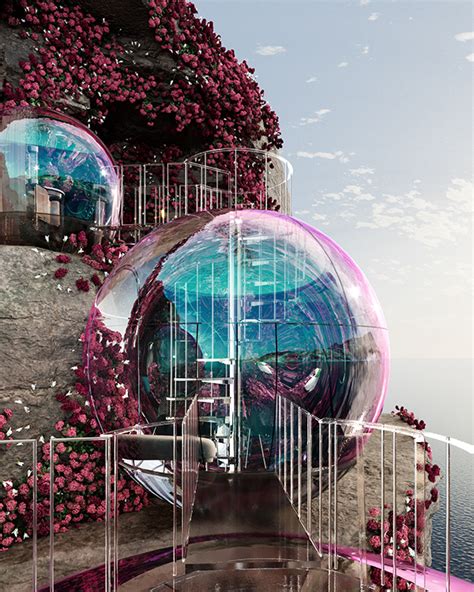 The bubble house on Behance