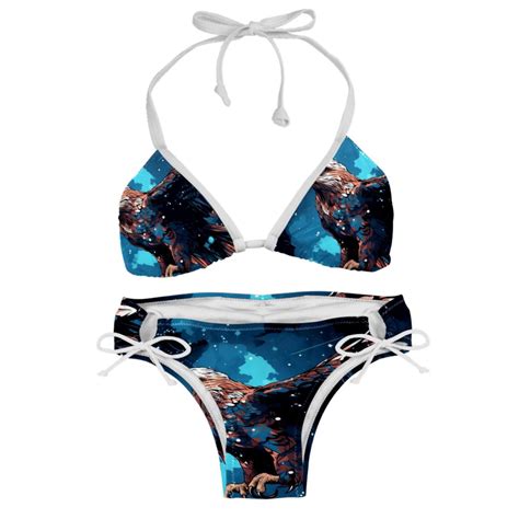 Starry Bird Swimming Suit Bikini Set Bikinis Detachable Sponge