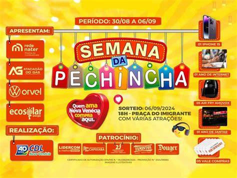 Pechincha Ou Pexinxa - Semana da Pechincha 2024 de Nova Venécia começa nesta sexta-feira (30 ...