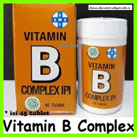 Jual Vitamin B Ipi Vit B Kompleks Isi Tablet Tubuh Sehat Shopee