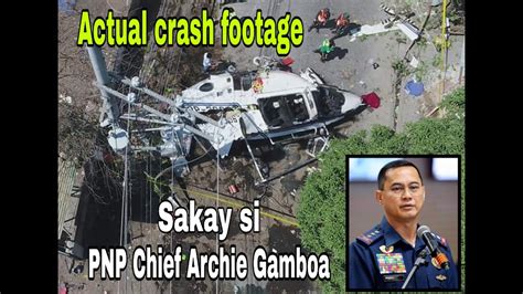 Actual Crash Footage Ng PNP Chopper Na Sinasakyan Ni PNP CHIEF GENERAL