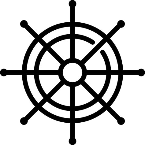 Ship Steering Wheel Icon