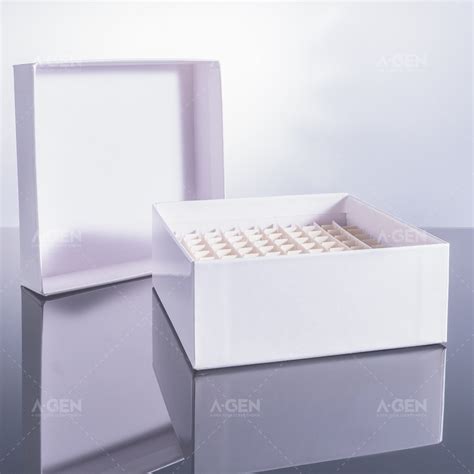 100 Wells Paperboard Cryo Boxes 133 133 52mm Compatible With 1 5ml