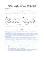 Test Prep Pdf Bioc Past Paper Section A Starting