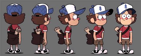 Gravity Falls Character Sheet In 2023 Cartoon Character Design