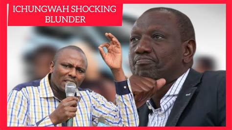 Ruto SHOWN Dust In Paliament Drama As ANGRY Kimani Ichungwah