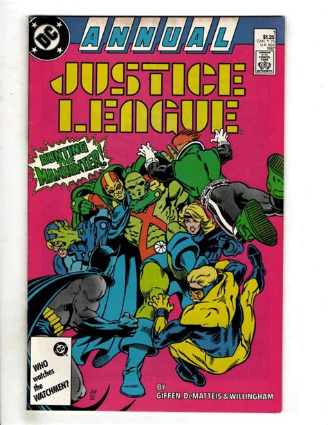 Justice League Annual 1 1987 Dc Comic Batman Flash Of6 Comic Books