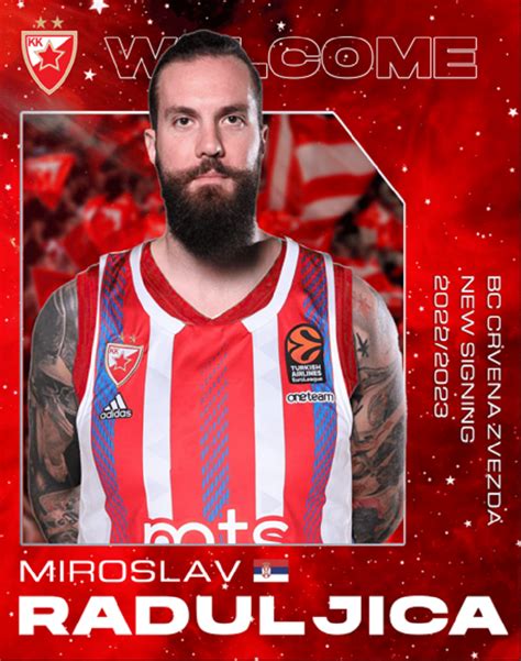 Euroleague Miroslav Raduljica Rejoint Letoile Rouge De Belgrade