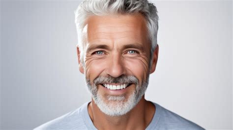 Premium Ai Image Middleaged Man Smiles At The Camera