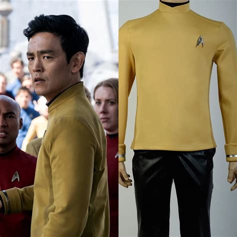 Star Trek Beyond Sulu Kirk Commander Uniform Cosplay Costume Yellow ...