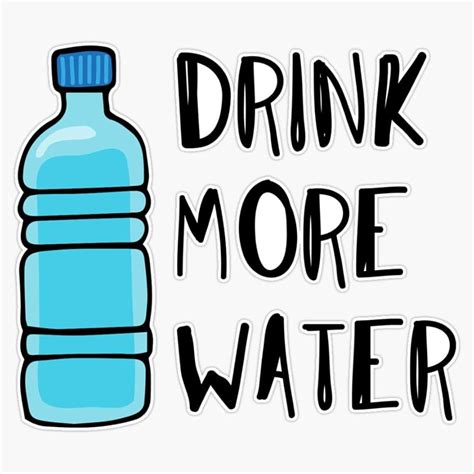 Amazon Drink More Water Stay Hydrated Sticker Vinyl Decal