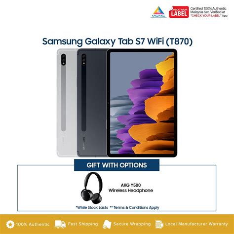 Samsung Galaxy Tab S7 Wi Fi 6gb 128gb Tablet Malaysia Kts Cellular