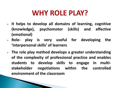 Ppt Role Play As A Teaching Method Powerpoint Presentation Free