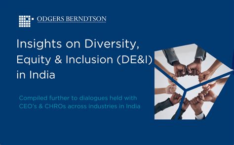 Insights On Diversity Equity And Inclusion In India Odgers Berndtson