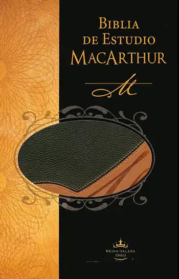 Biblia de estudio MacArthur RVR60 Leathersoft Café