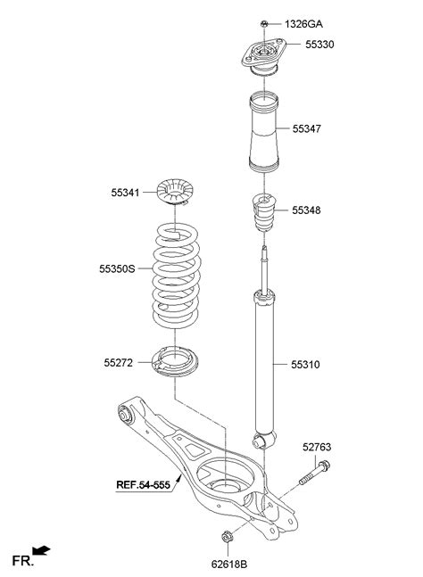 55311 C1100 Shock Absorber Assy Rear Hyundai YoshiParts