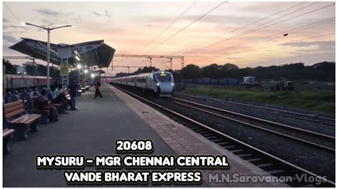 Mysuru Mgr Chennai Central Vande Bharat Express Crossed