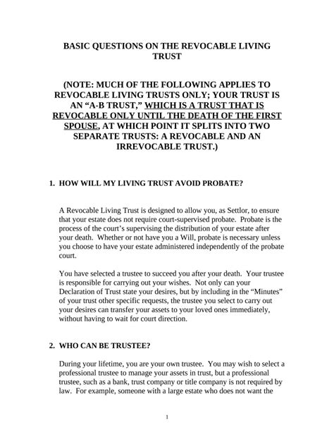 Virginia Living Trust Template Doc Template Pdffiller