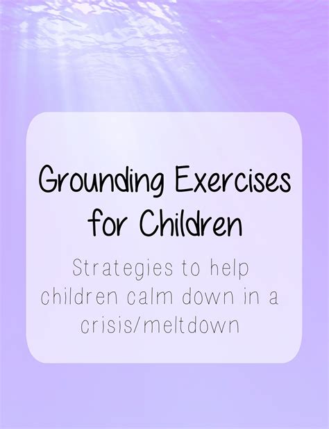 Grounding Exercises For Children Artofit