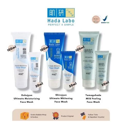 Jual Hada Labo Shirojyun GokuJyun N Tamagohada Ultimate Whitening Face