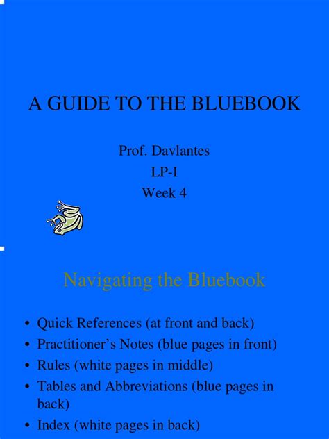 A Guide To The Bluebook Case Citation United States Code