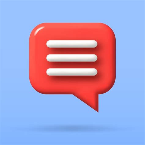 Premium Vector Speech Bubble 3d Icon Vector Illustration