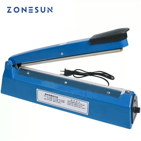 Zonesun M Quina De Sellado Por Impulso Manual Sellador T Rmico De