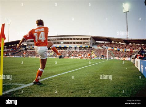 Soccer European Championships Semi Final Denmark V Holland Hi Res Stock