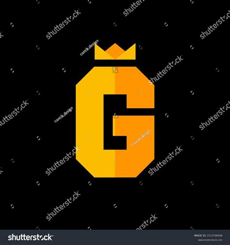 Letter G Crown Logo Design Template Stock Vector Royalty Free 2113708268