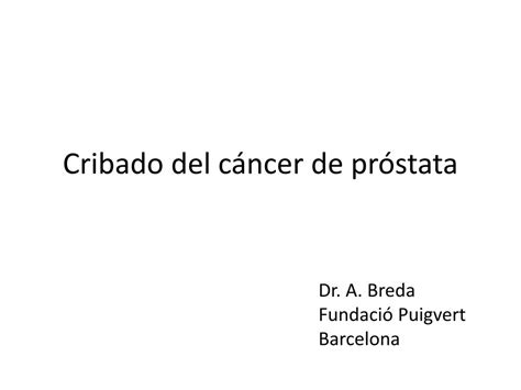 PPT Cribado del cáncer de próstata PowerPoint Presentation free