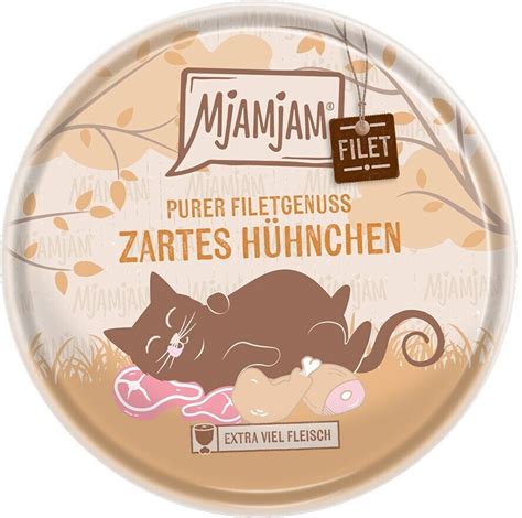 MjAMjAM Purer Filetgenuss Katze Nassfutter zartes Hühnchen 16x80g ab 13