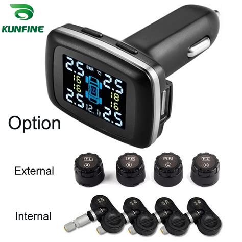 Smart Car Tpms Tyre Pressure Monitoring System Cigarette Lighter