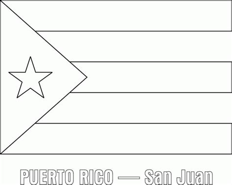 Puerto Rico Flag Coloring Page - Coloring Home