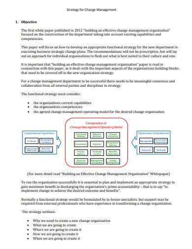 FREE 8+ Change Management Strategy Samples in PDF | DOC