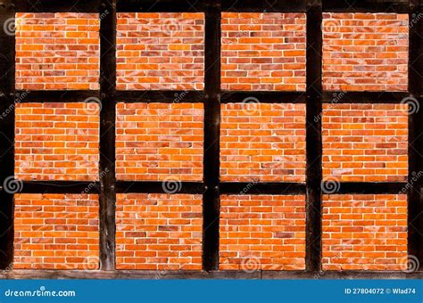 Brick Wall Of Half Timbered House Stock Photo Image Of Textured