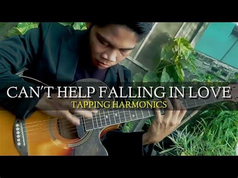 Can T Help Falling In Love On Harmonics Of Guitar Albert Izon