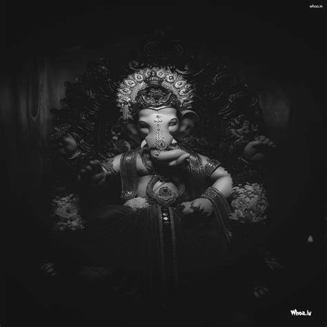 Black And White Ganesh Wallpaper