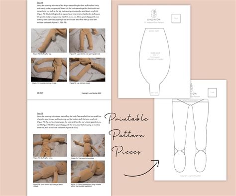 Pdf Pattern Tutorial Waldorf Doll With Wefted Etsy