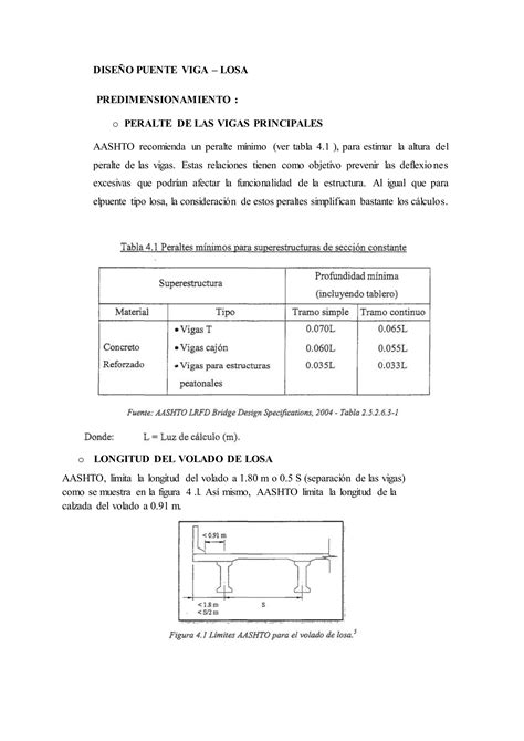 DiseÑo De Un Puente Viga Losa Pdf