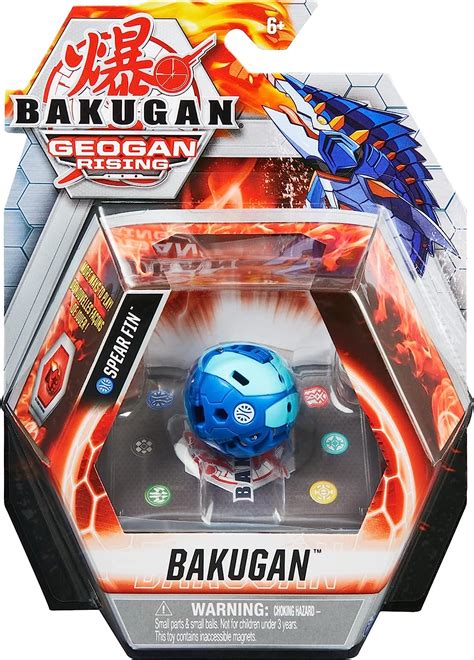 Buy Bakugan Geogan Rising 2021 Aquos Spear Fin 2 Inch Core Collectible