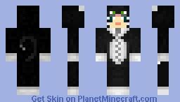 Tuxedo cat costume Minecraft Skin